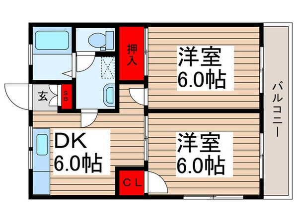 キャッスル奥戸の物件間取画像